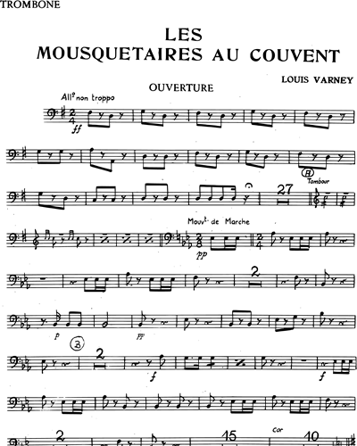 Les Mousquetaires au Couvent — Louis Varney
