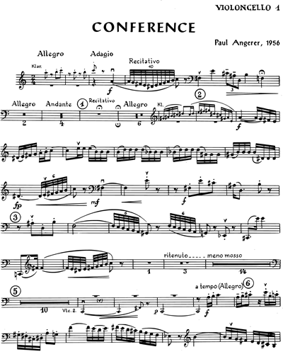 Conference entre deux Violoncelles — Paul Angerer