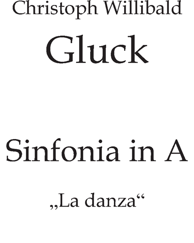 La danza — 格鲁克