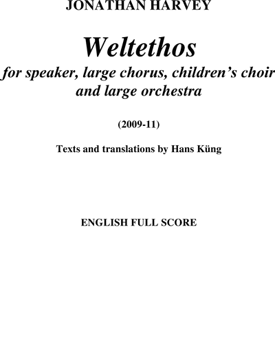 Weltethos — 乔纳森·哈维
