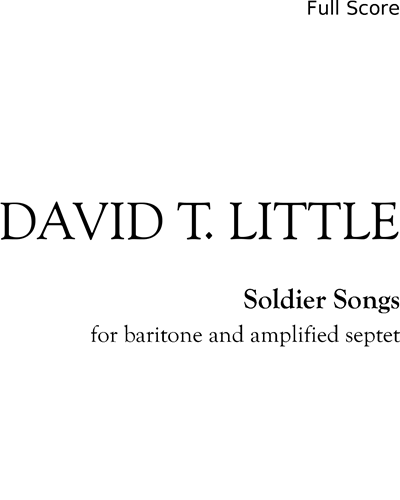 Soldier Songs — David T. Little
