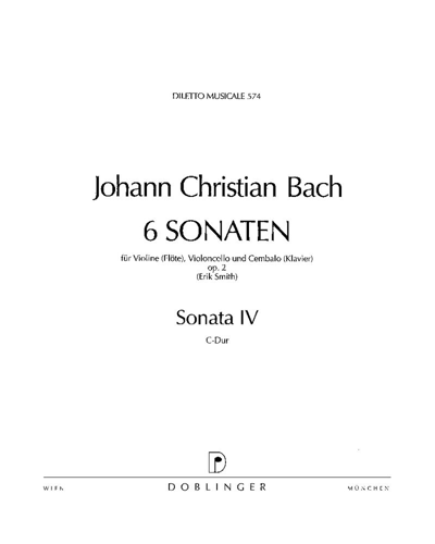 Sonata No. 4 in C major, op. 2 — J.C.巴赫