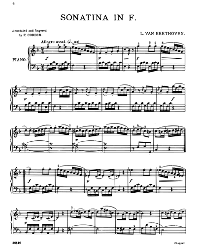 Sonatina in F — 贝多芬