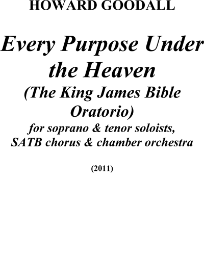 Every Purpose Under the Heaven — Howard Goodall