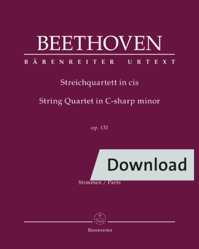 String Quartet in C-sharp minor, op. 131 — 贝多芬