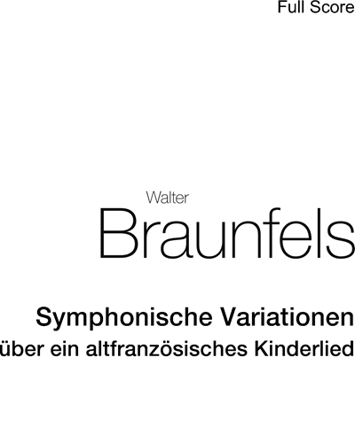 Symphonische Variationen — Walter Braunfels