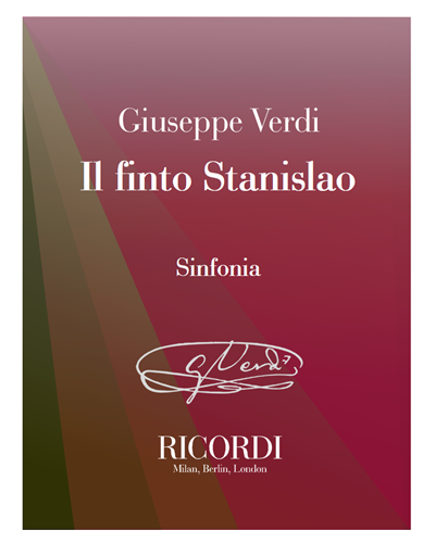 Il finto Stanislao - Sinfonia — 威尔第