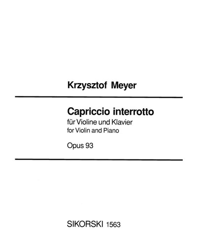 Capriccio interroto, op. 93 — Krzysztof Meyer