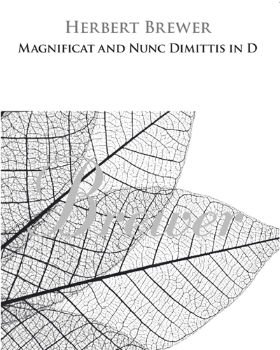 Magnificat And Nunc Dimittis In D — Herbert Brewer