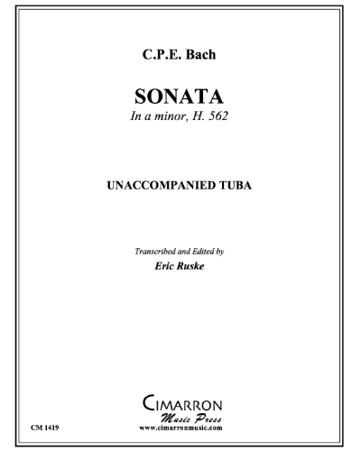 Sonata in A minor, H 562 — C.P.E.巴赫