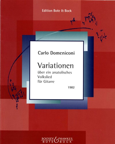Variations about an Anatolian Folksong — Carlo Domeniconi
