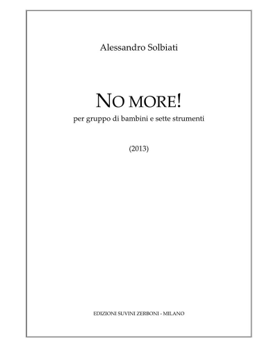 No More — Alessandro Solbiati