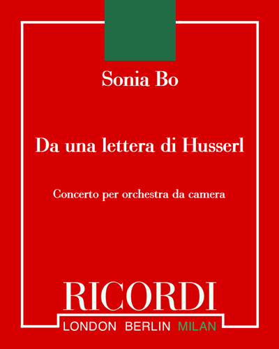 Da una lettera di Husserl — Sonia Bo