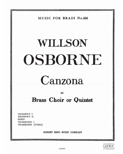 Canzona — Willson Osborne