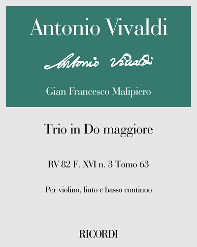 Trio in C major, RV 82, F. XVI no. 3, Vol. 63 — 维瓦尔第
