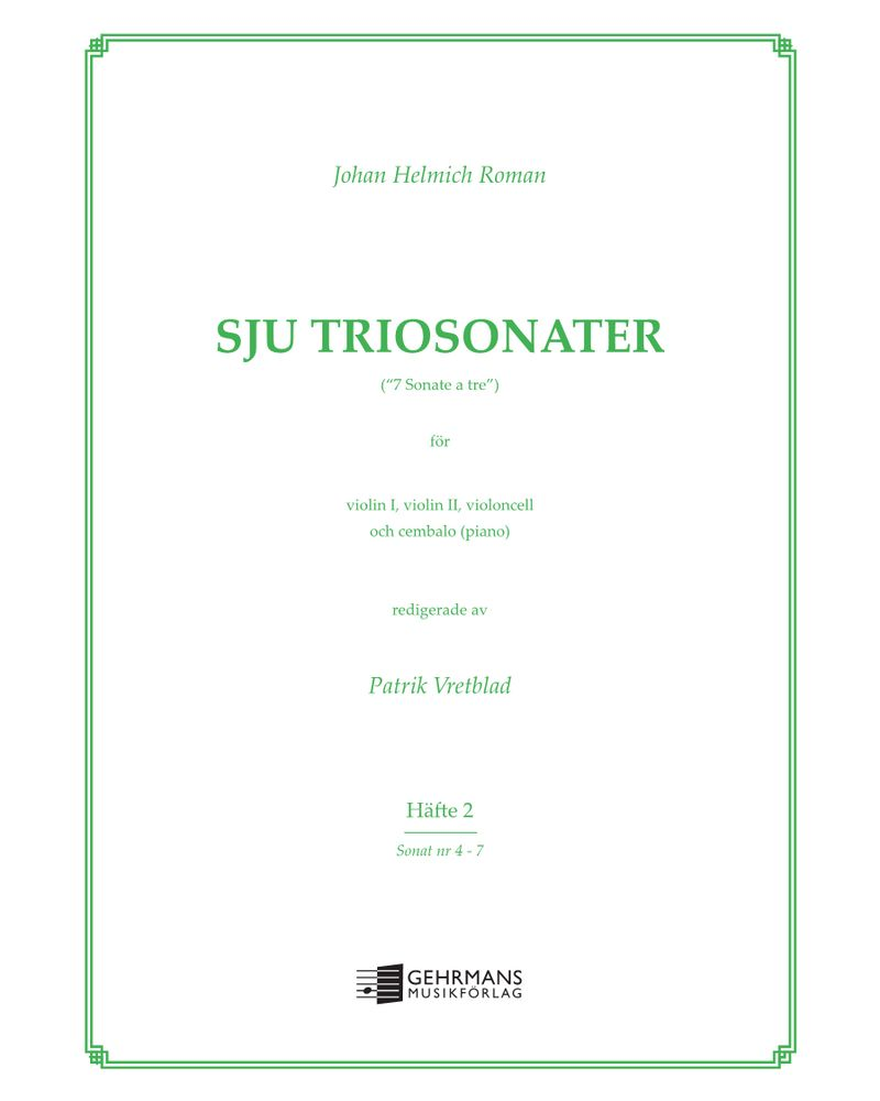 Seven Trio Sonatas, Book 2 — Johan Helmich Roman