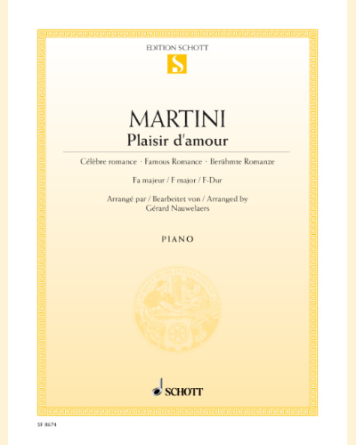 Plaisir d'amour F major — Jean Paul Égide Martini