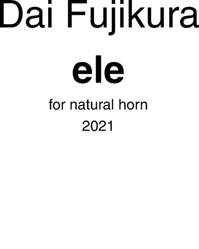 ele — 藤仓大