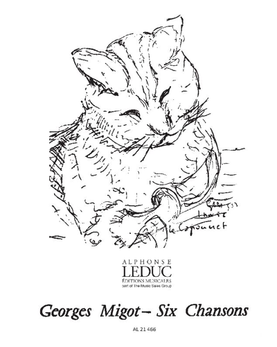 Six chansons — Georges Migot