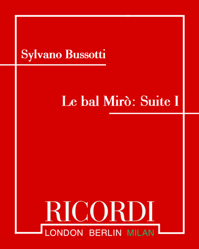 Le bal Mirò: suite I — 西尔瓦诺·布索蒂