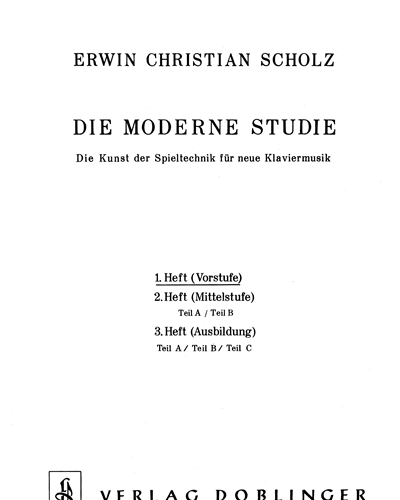Modern Studies, Volume 1 — Erwin Christian Scholz