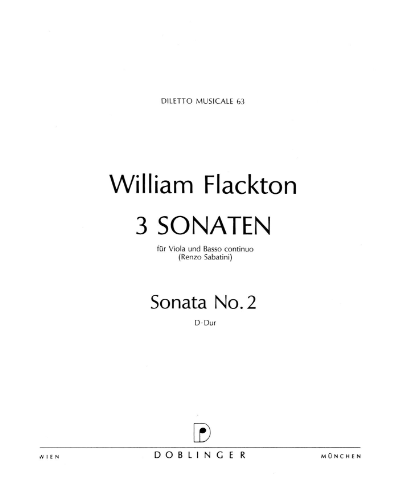 Sonata No. 2 in D major — William Flackton