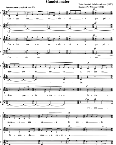 Gaudet mater — Per Nørgård