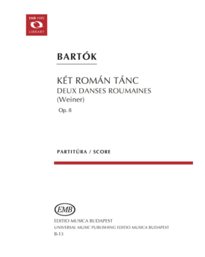 Két román tánc op. 8 — Béla Bartók