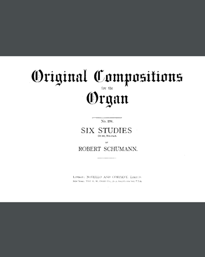 Six Studies, op. 56 No. 5-6 — 舒曼