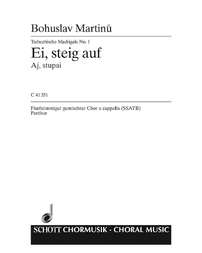 Tschechische Madrigale · České madrigaly — 马丁努