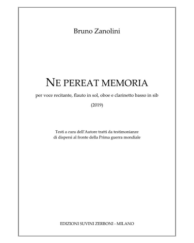 Ne pereat memoria — Bruno Zanolini