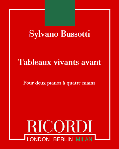 Tableaux vivants avant "La passion selon Sade" — Sylvano Bussotti