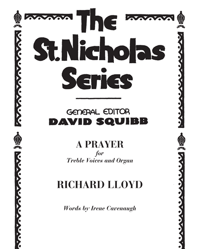 A prayer — Richard Lloyd