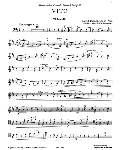 Vito, op. 54/5 — David Popper