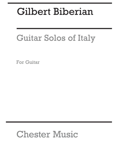 Guitar Solos from Italy — Gilbert Biberian