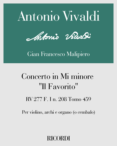 Concerto in E minor 'Il Favorito', RV 277, op. 11 no. 2 — 维瓦尔第