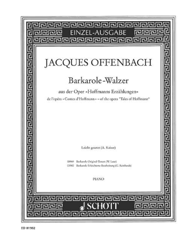 Barkarole-Waltz (from 'Tales of Hoffmann') — 奥芬巴赫