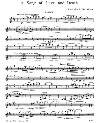 A Song of Love and Death — Richard H. Walthew