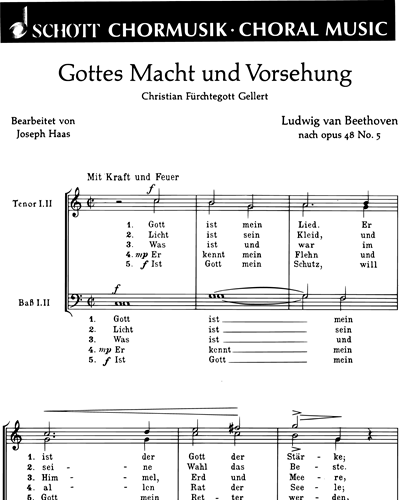 Gottes Macht und Vorsehung — 贝多芬