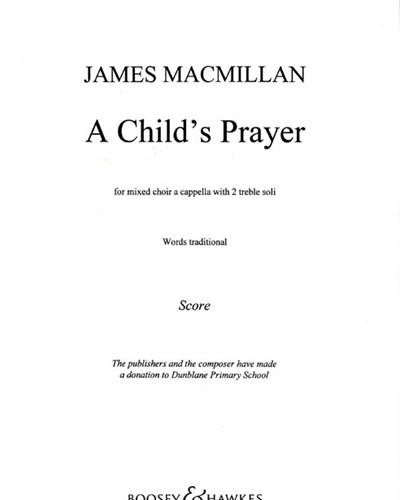 A Child's Prayer — 詹姆斯·麦克米伦