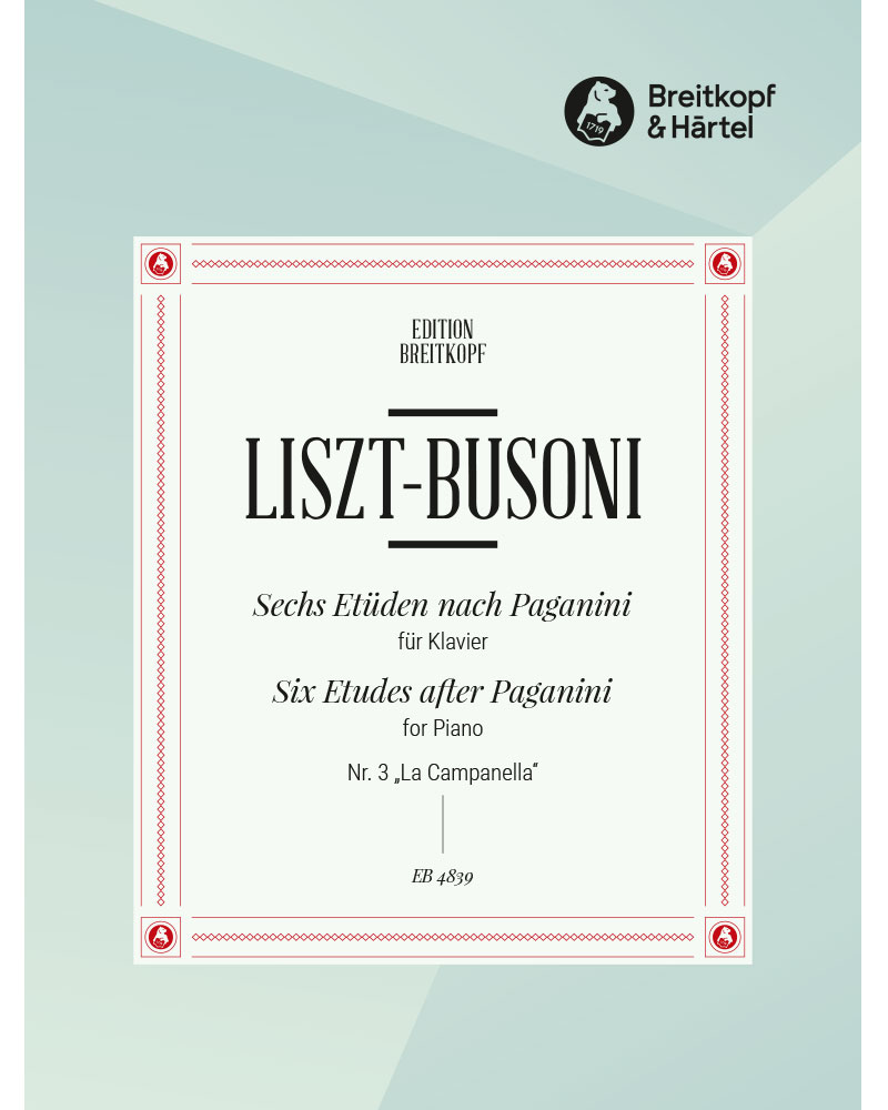6 Etudes after Paganini, No. 3 La Campanella, K 68 — 李斯特