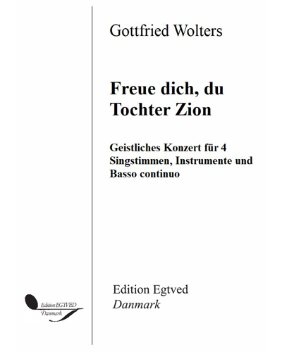 Freue dich, du Tochter Zion — Andreas Hammerschmidt