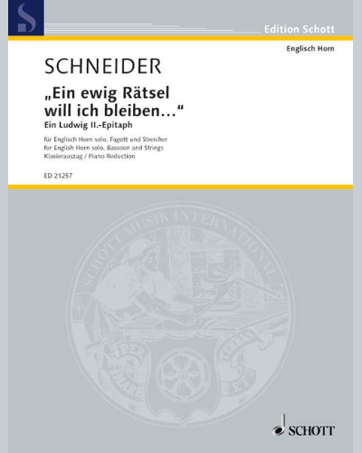 "Ein ewig Rätsel will ich bleiben..." — Enjott Schneider