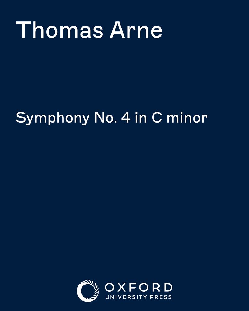 Symphony No. 4 in C minor — Thomas Augustine Arne