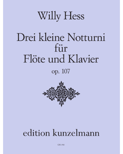 Three Little Nocturnes, op. 107 — Willy Hess