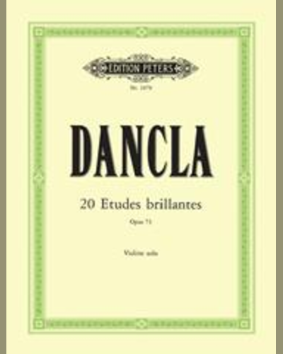 20 Etudes brillantes (Violin), Op. 73 — 丹克拉