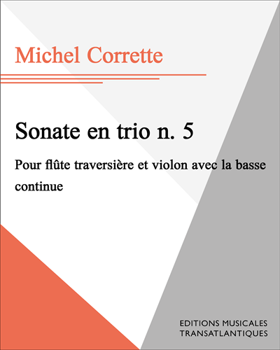 Sonate en trio n. 5 — Michel Corrette