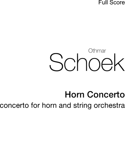 Horn Concerto, op. 65 — 奥特马·舍克