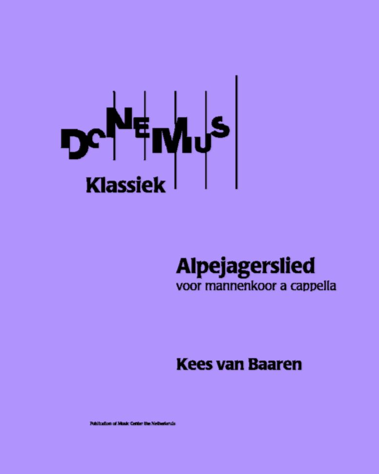 Alpejagerslied — Kees van Baaren