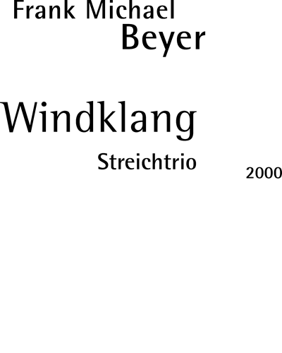 Windklang — Frank Michael Beyer